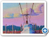 "Boat at Sunset"
5x7 Oil
